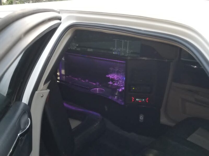 White Chrysler Limousine (Limo) Rental in Lagos