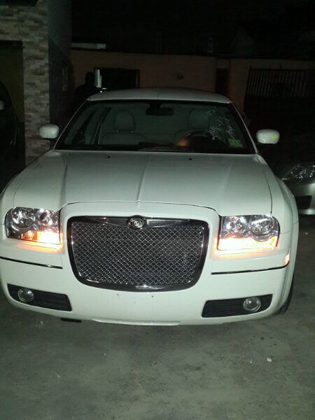 White Chrysler Limousine (Limo) Rental in Lagos